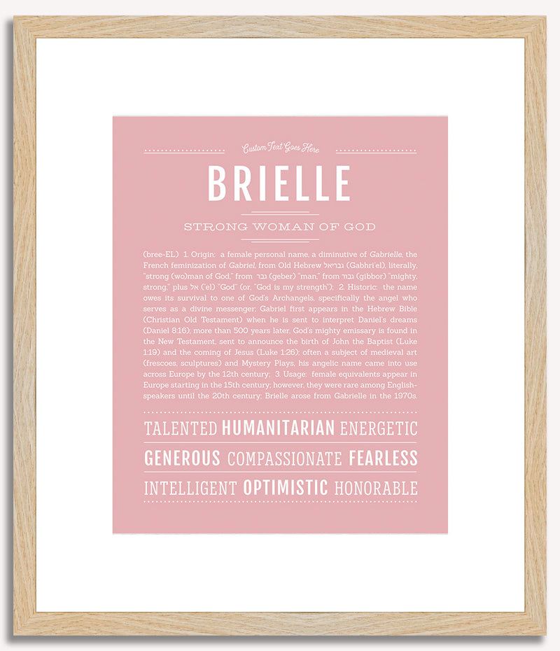 Brielle | Name Art Print