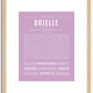 Brielle | Name Art Print