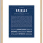 Brielle | Name Art Print