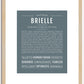 Brielle | Name Art Print