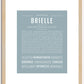 Brielle | Name Art Print