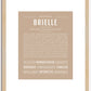 Brielle | Name Art Print