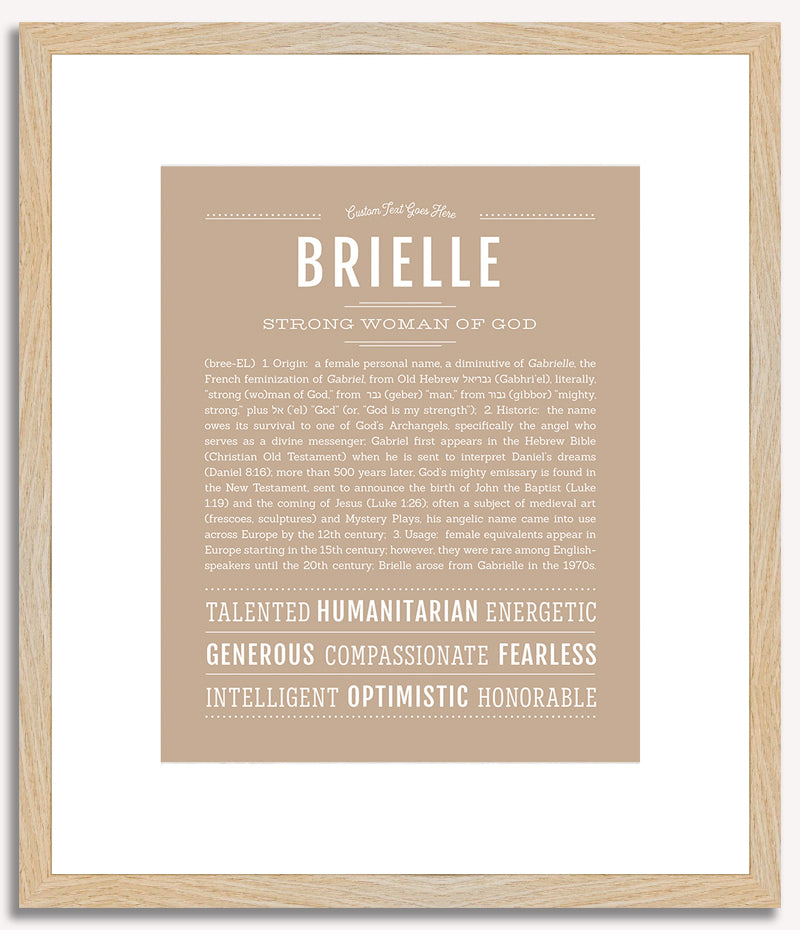 Brielle | Name Art Print