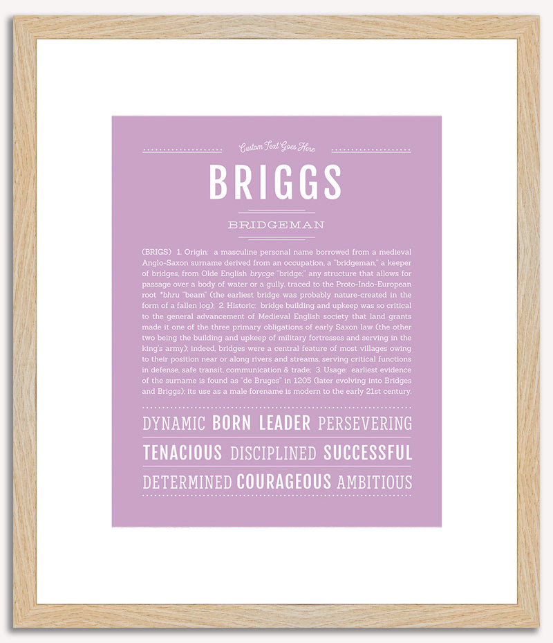 Briggs | Name Art Print