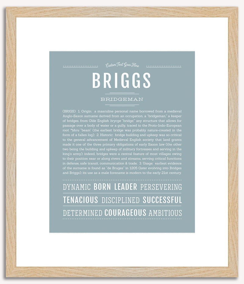 Briggs | Name Art Print