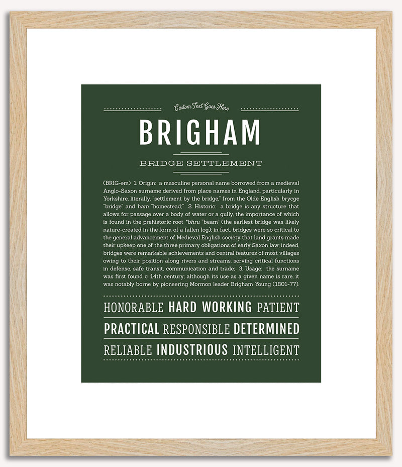 Brigham | Name Art Print