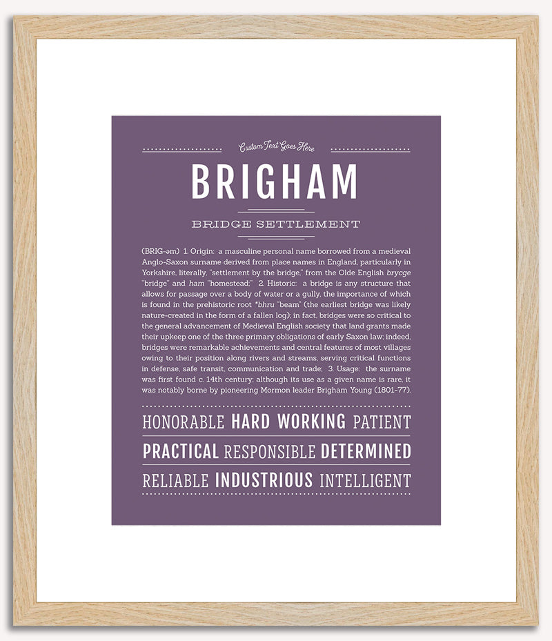 Brigham | Name Art Print