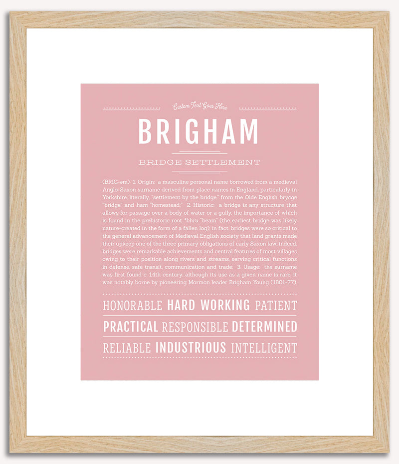 Brigham | Name Art Print