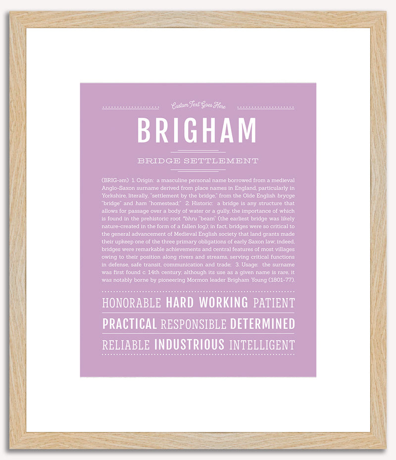 Brigham | Name Art Print