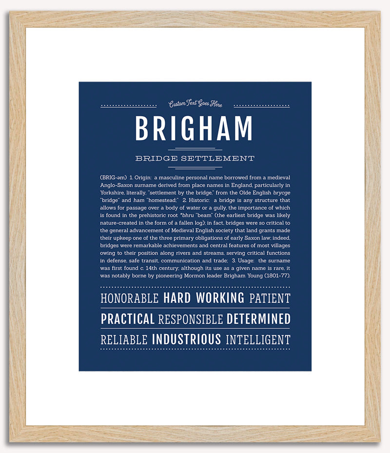 Brigham | Name Art Print