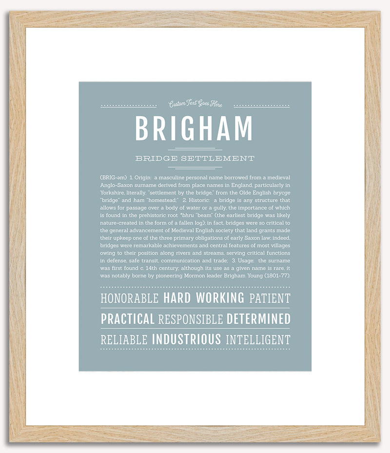 Brigham | Name Art Print