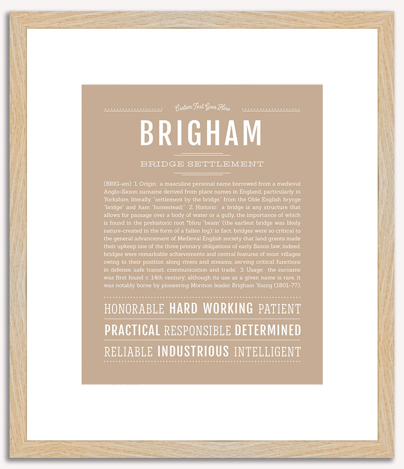 Brigham | Name Art Print