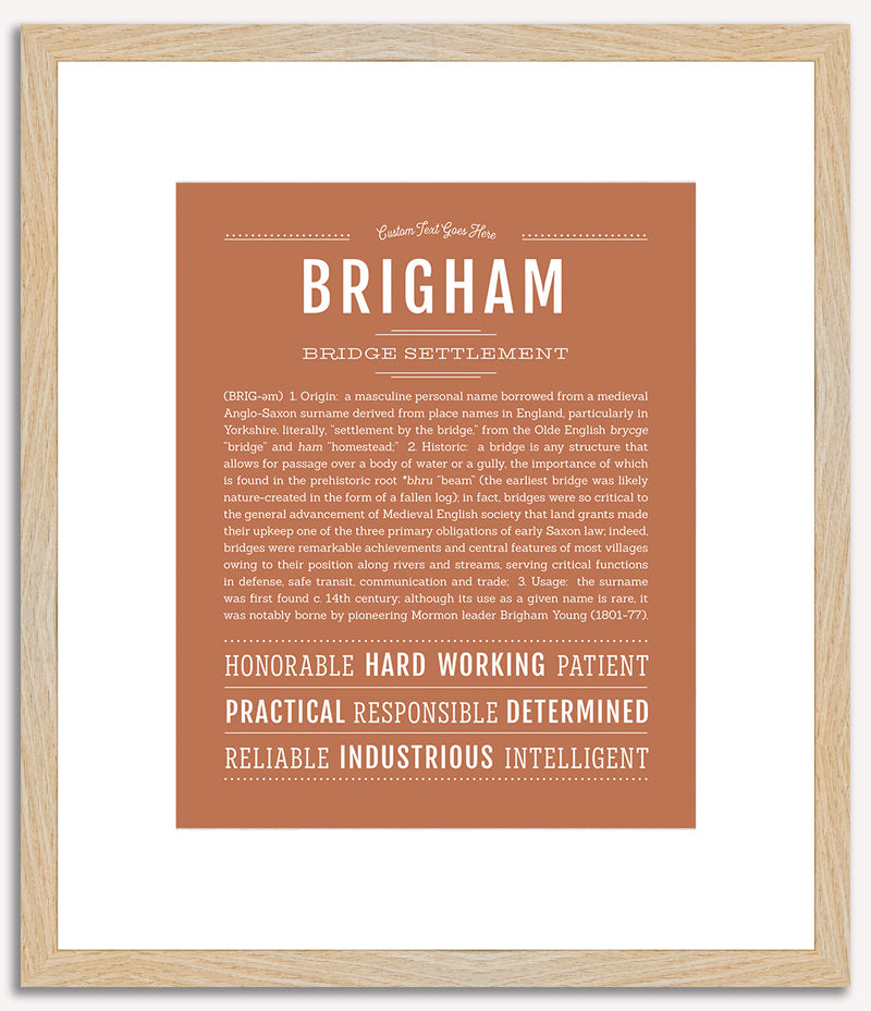 Brigham | Name Art Print