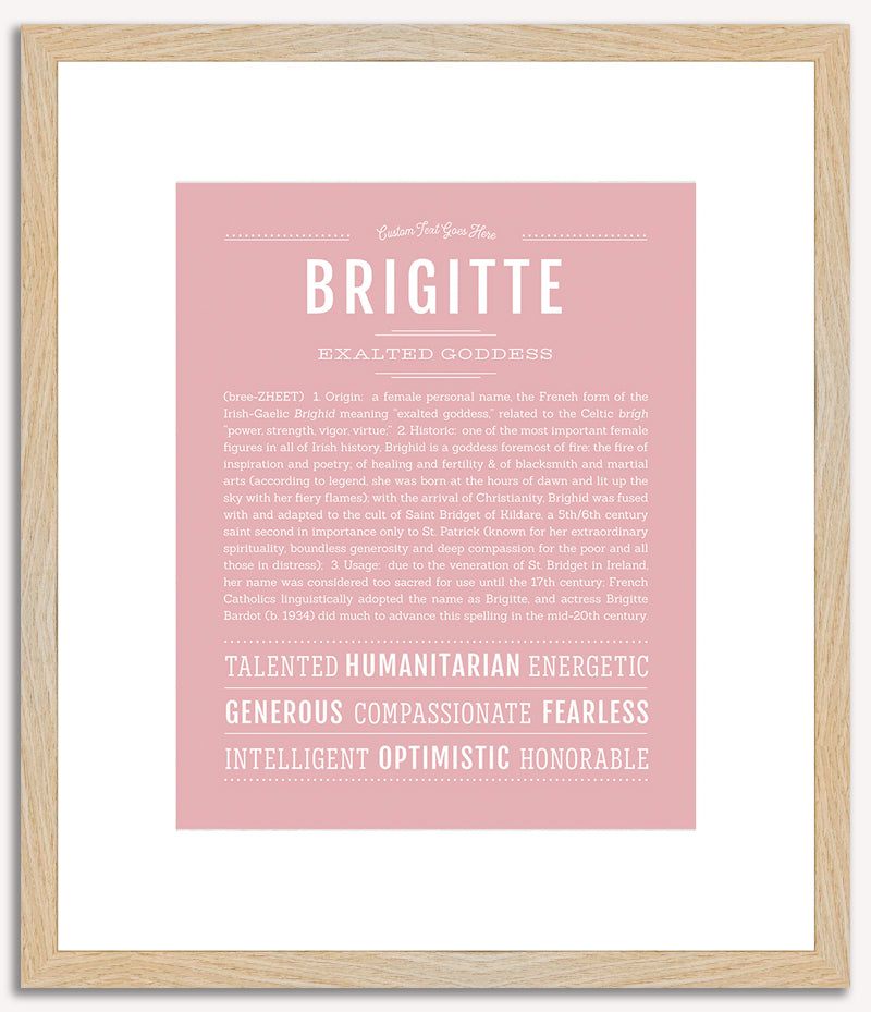 Brigitte | Name Art Print