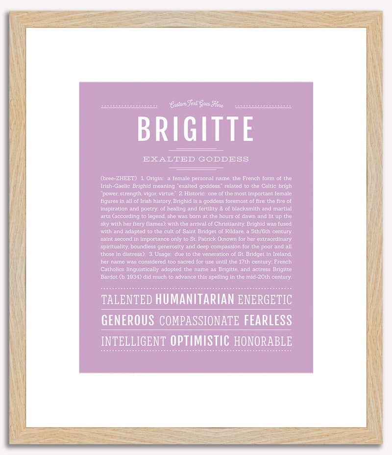 Brigitte | Name Art Print