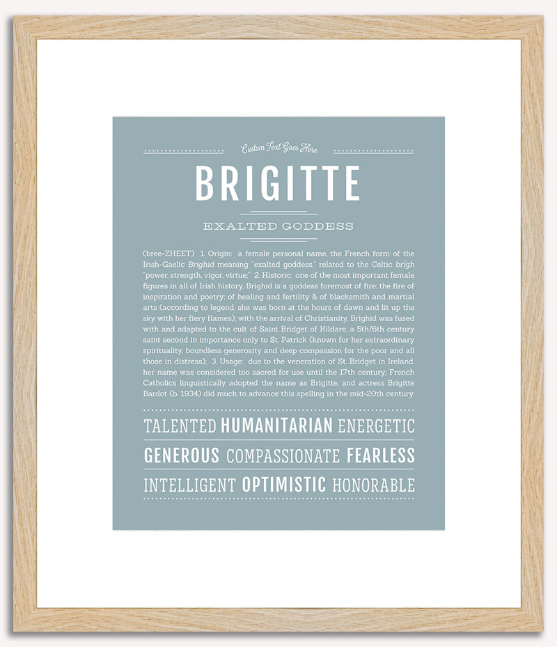 Brigitte | Name Art Print