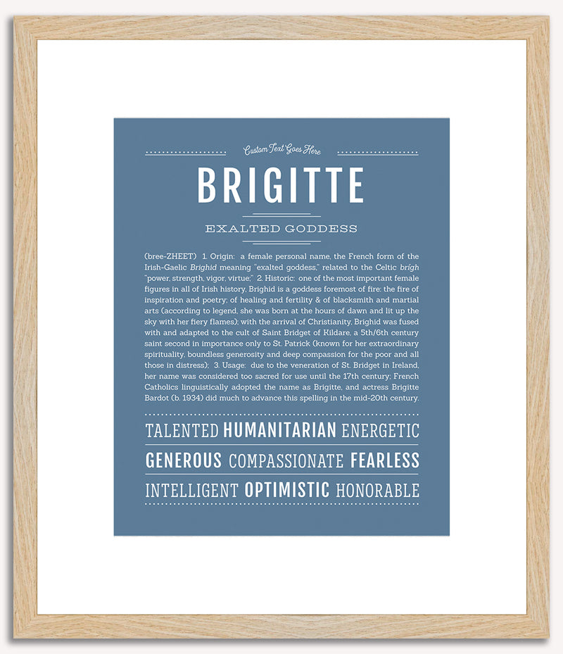 Brigitte | Name Art Print