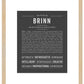 Brinn | Name Art Print