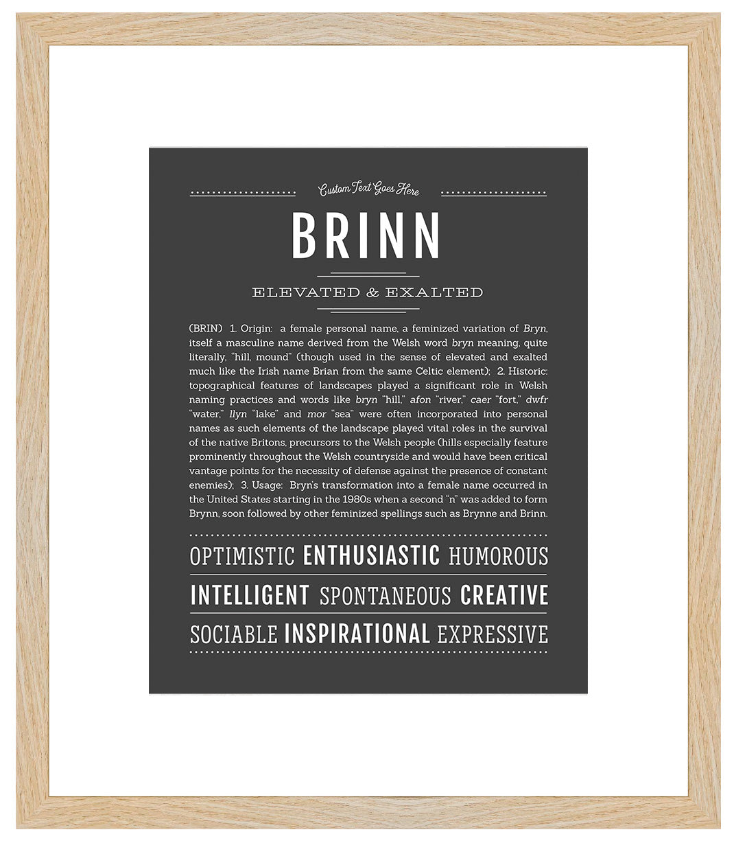 Brinn | Name Art Print