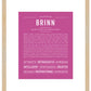 Brinn | Name Art Print