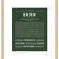 Brinn | Name Art Print