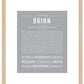 Brinn | Name Art Print