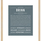 Brinn | Name Art Print