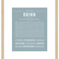 Brinn | Name Art Print