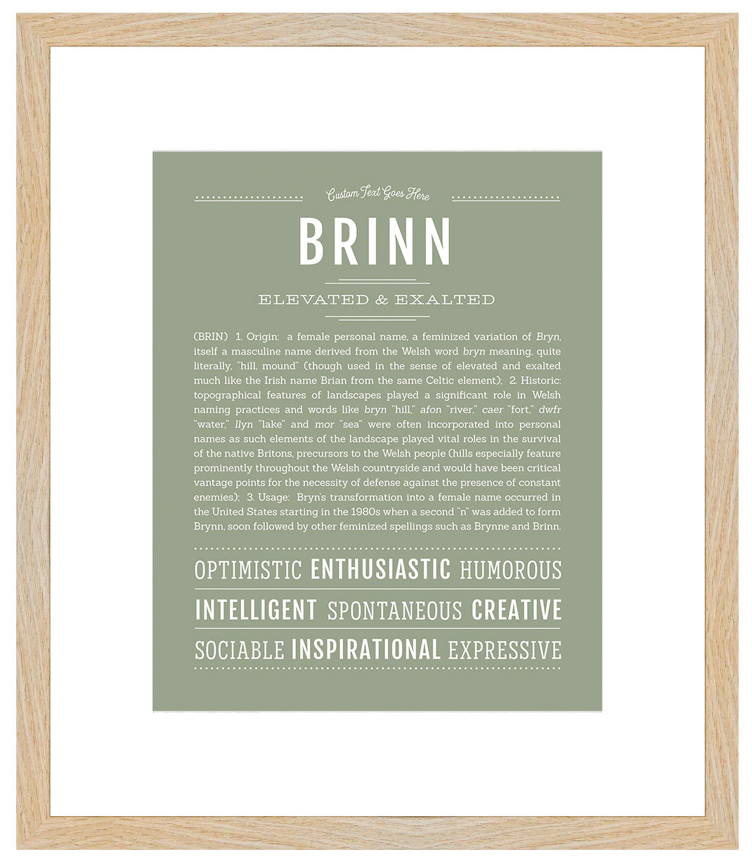 Brinn | Name Art Print