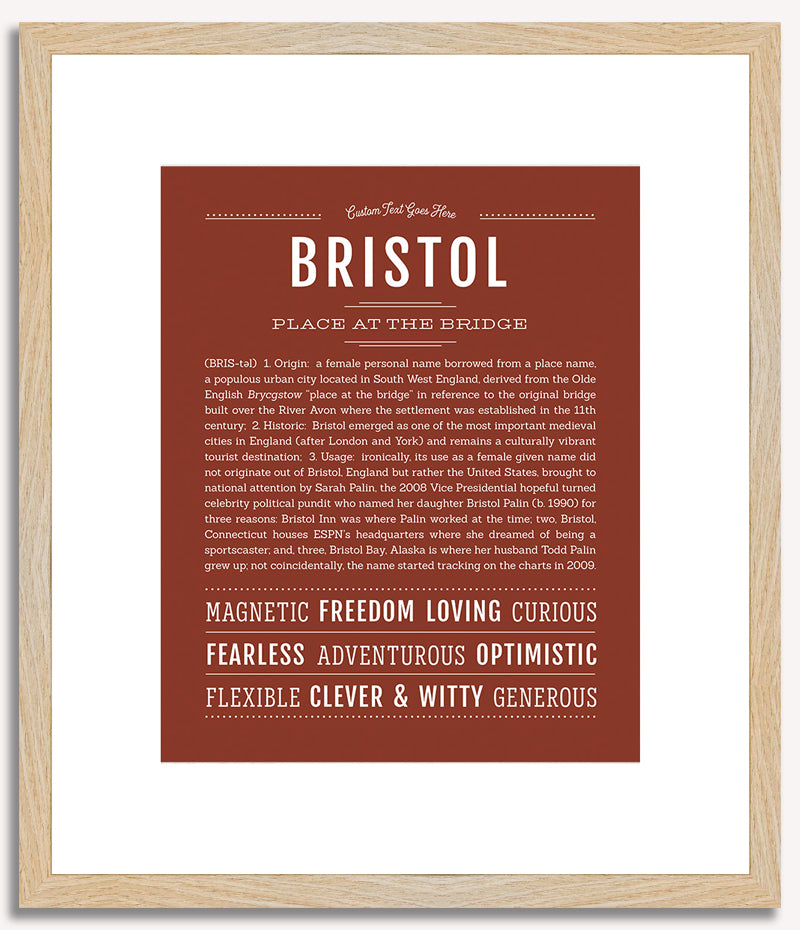 Bristol | Name Art Print