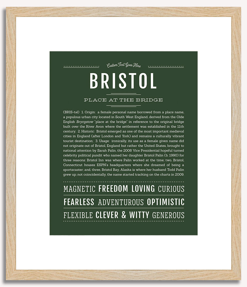 Bristol | Name Art Print