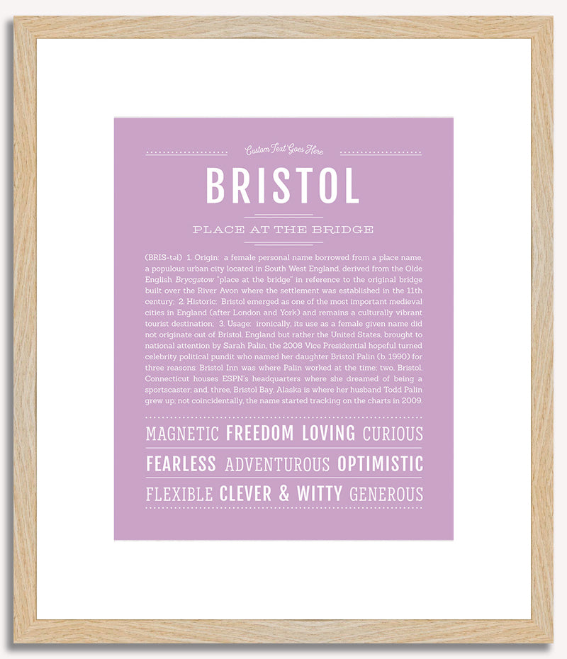 Bristol | Name Art Print