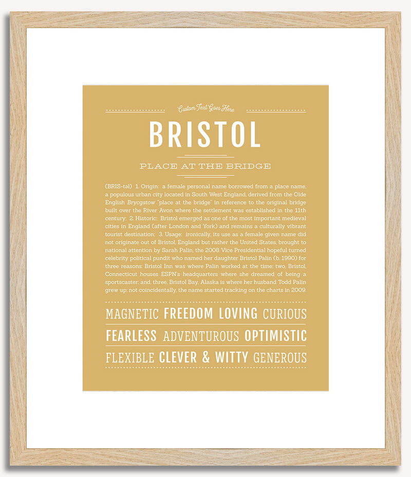 Bristol | Name Art Print