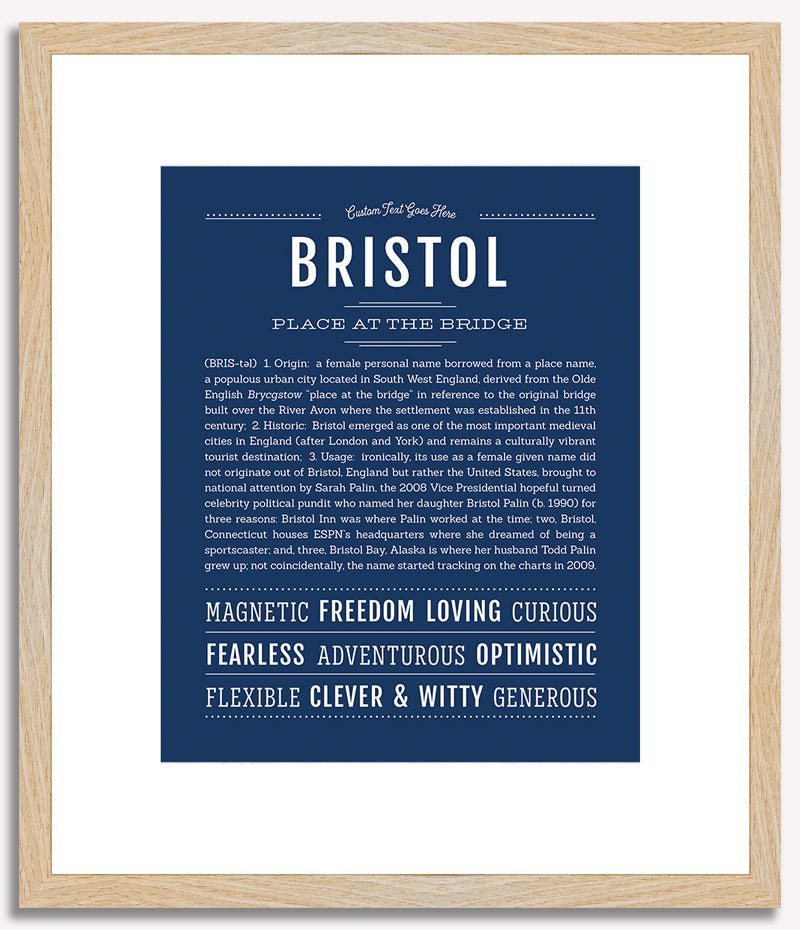 Bristol | Name Art Print