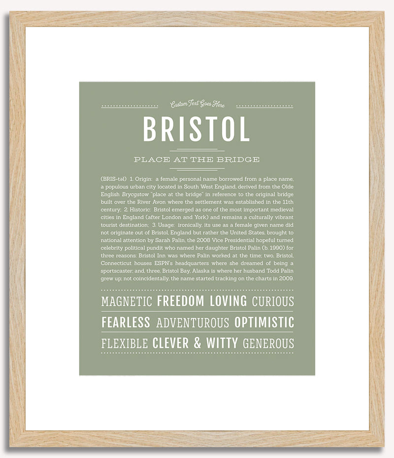 Bristol | Name Art Print