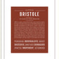Bristole | Name Art Print