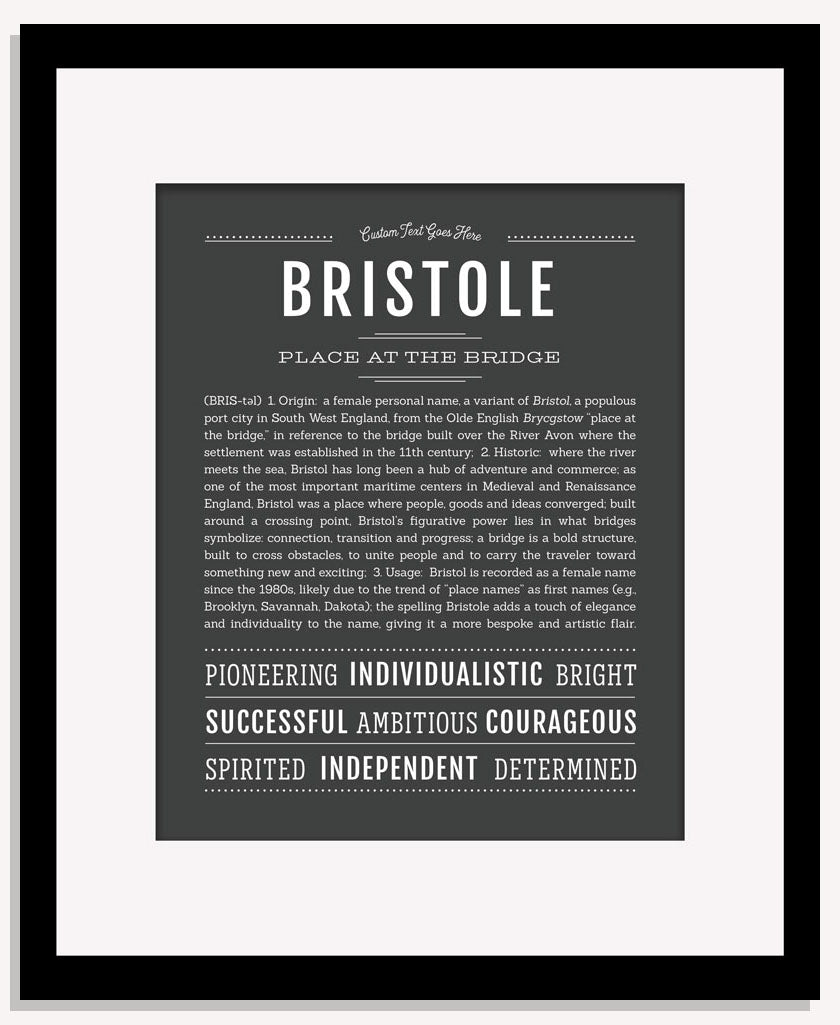 Bristole | Name Art Print