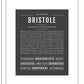 Bristole | Name Art Print