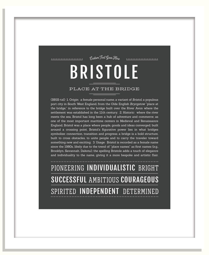 Bristole | Name Art Print