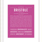 Bristole | Name Art Print