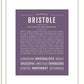 Bristole | Name Art Print
