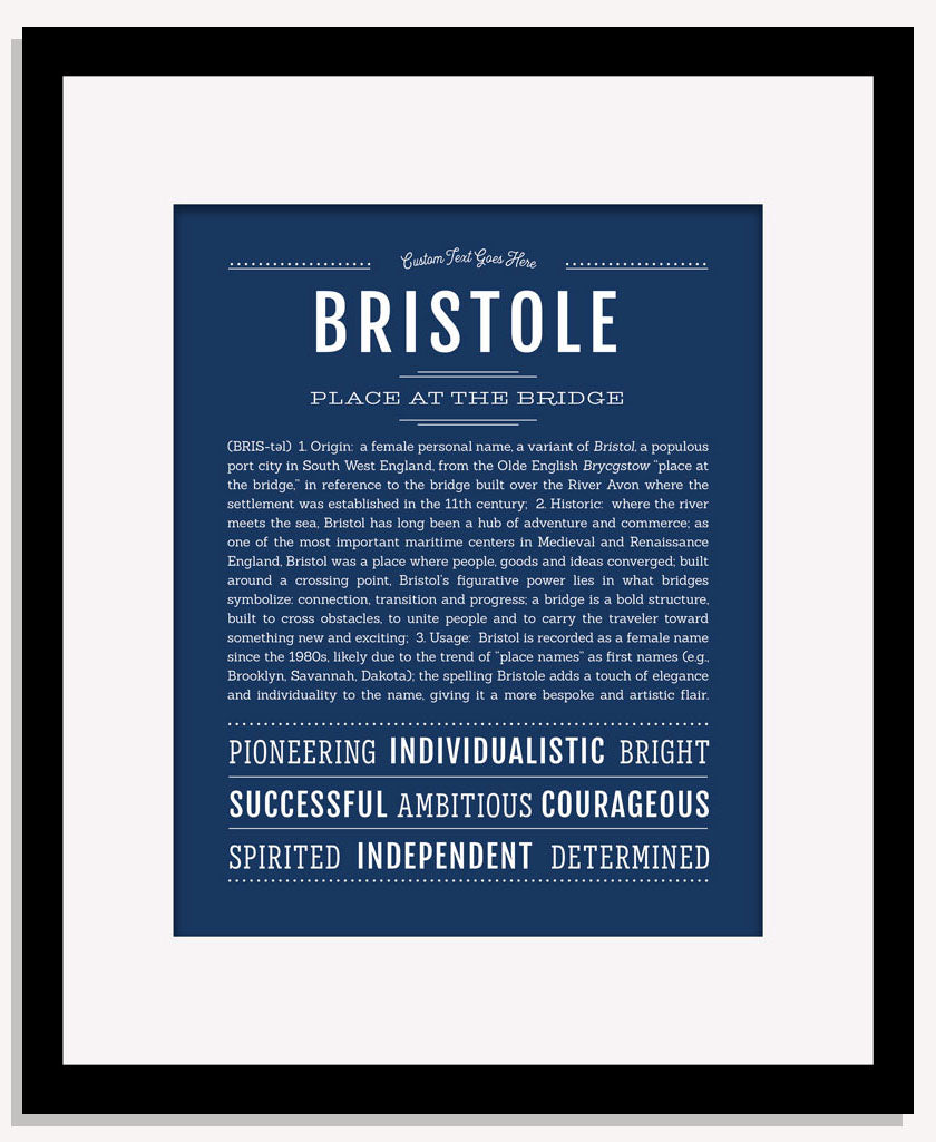 Bristole | Name Art Print