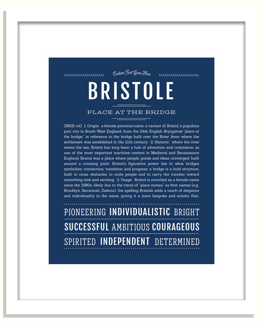 Bristole | Name Art Print