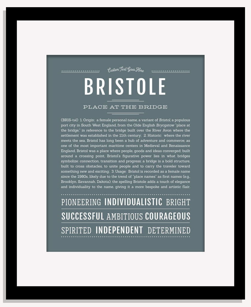 Bristole | Name Art Print