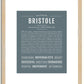 Bristole | Name Art Print