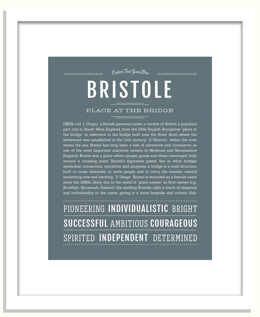 Bristole | Name Art Print