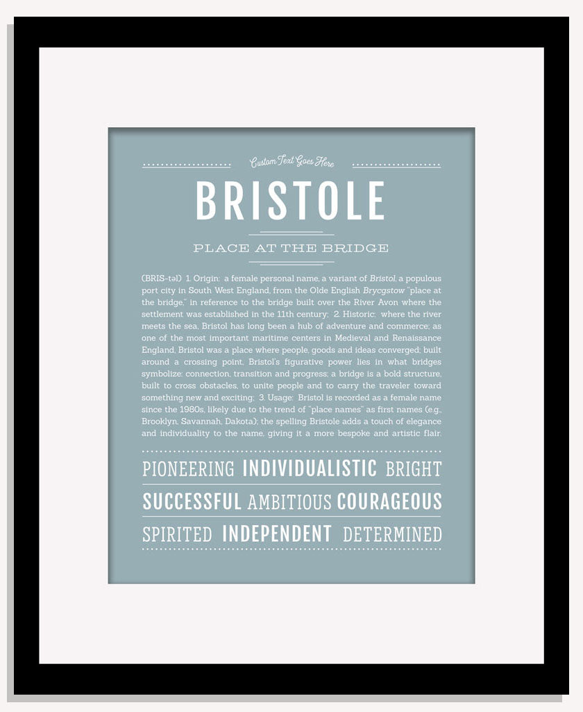 Bristole | Name Art Print