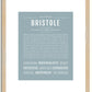 Bristole | Name Art Print