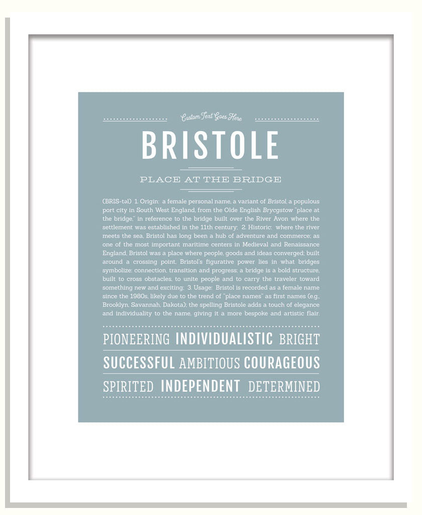 Bristole | Name Art Print