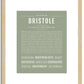 Bristole | Name Art Print